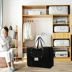 MIANHT Foldable Travel Duffel Bag - Sports Tote Gym Bag, Shoulder Week-Ender Overnight Bag For Women And Girls, Tote Carry On Luggage